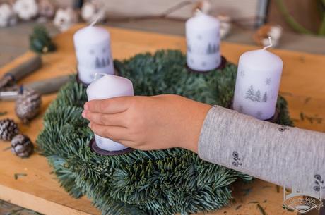 DIY con niños: Corona de adviento fácil