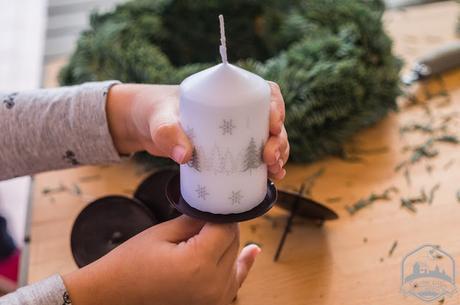 DIY con niños: Corona de adviento fácil