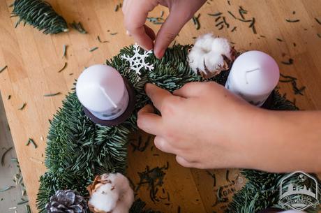 DIY con niños: Corona de adviento fácil