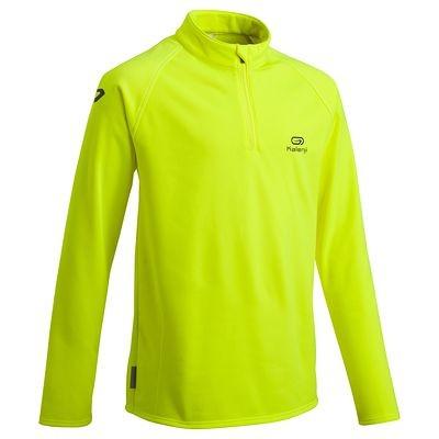 RUNNING_textil Running, Atletismo - CAMISETA manga larga NIÑOS EKIDEN WARM AMARILLO KALENJI KALENJI - Ropa de Running