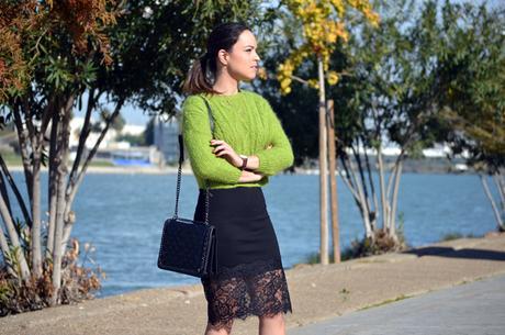 Outfit | Green sweater