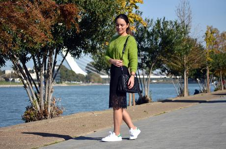 Outfit | Green sweater