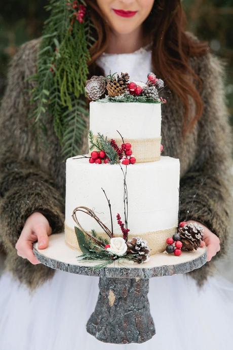 Tarta boda Navidad