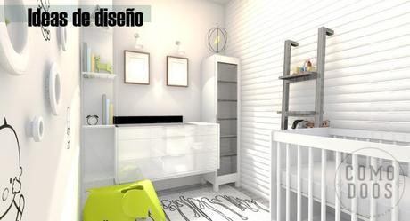 Proyectos Comodoos. La habitacion del bebe Bocetos diseño