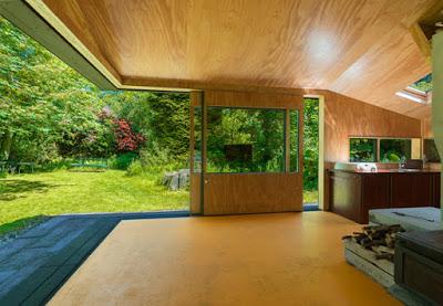 Cabana Moderna de Chapa y Madera