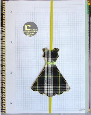 Marcapáginas de tela