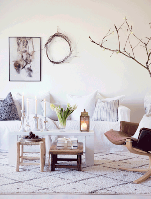 Esta navidad decoramos con ramas