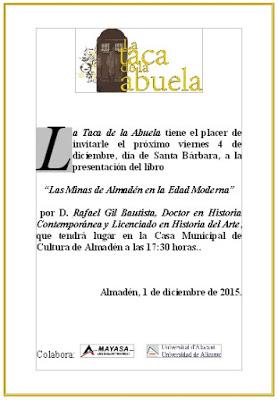 Presentación en Almadén del nuevo libro de Rafael Gil Bautista