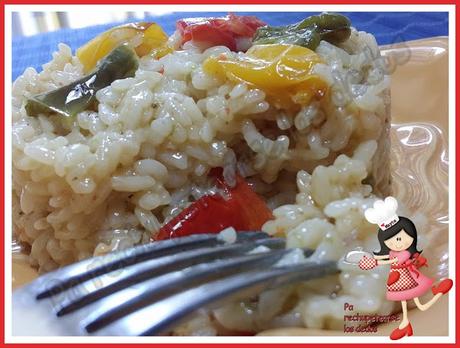 * Arroz a los tres pimientos (Olla GM-E)