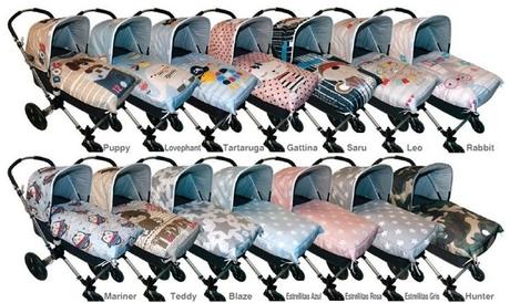 Colcha y capota para carrito Bugaboo