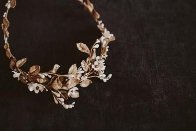 corona flores novia www.bodasdecuento.com