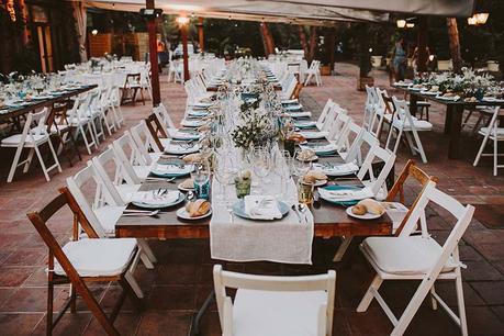 mesas alargadas boda www.bodasdecuento.com