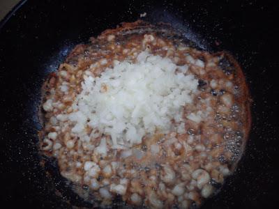 Suquet de cabracho y patatas. (stew large-scale scorpion fish )