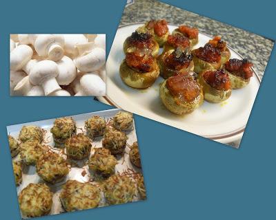 Aperitivos de champiñones