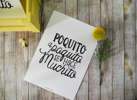 Poquito a poquito postal poquito.jpg