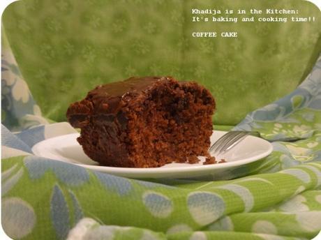 GÂTEAU AU CAFÉ (SANS OEUFS)/ COFFEE CAKE (EGGLESS) / BIZCOCHO CON CAFÉ (SIN HUEVOS)