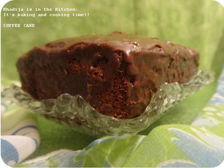 GÂTEAU AU CAFÉ (SANS OEUFS)/ COFFEE CAKE (EGGLESS) / BIZCOCHO CON CAFÉ (SIN HUEVOS)