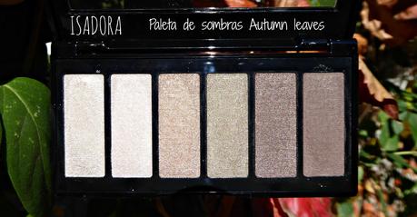 Paleta de sombras de otoño, máscara de pestañas efecto volumen y esmalte de uñas mate de Isadora