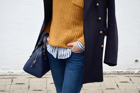 Navy and Mustard