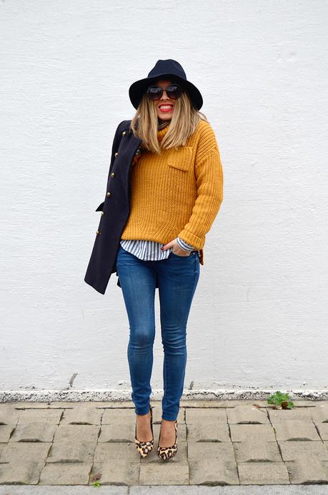 Navy and Mustard