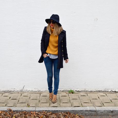 Navy and Mustard