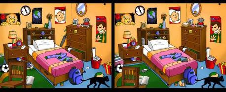 Las ocho diferencias, un juego para mejorar la atención selectiva y la percepción visoespacial.