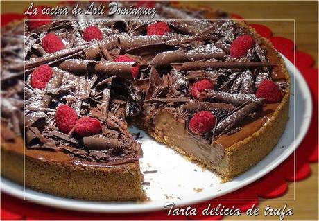 Tarta delicia de trufa