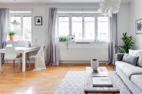estilo nórdico escandinavo distribución diáfana decoracion pisos segunda mano decoración pisos pequeños decoración mini pisos decoración funcional decoración en gris decoración con estilo blog decoración nórdica 
