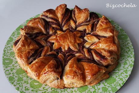 ESTRELLA DE HOJALDRE Y CHOCOLATE