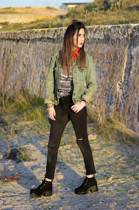 pañuelo en el cuello