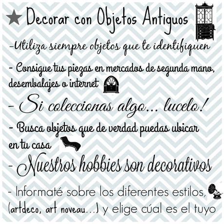 CONSIGUE UNA DECORACIÓN ECLÉCTICA CON OBJETOS ANTIGUOS