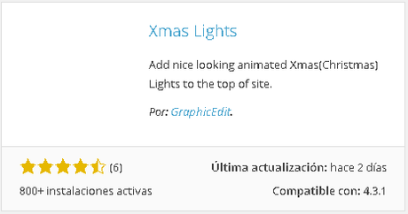 Xmas Lights XmasLightsDescription