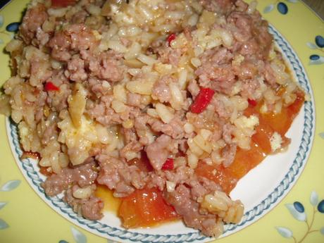 TOMATES RELLENOS DE ARROZ Y CARNE PICADA, TOMATES PASO DOBLE