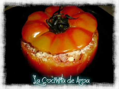 TOMATES RELLENOS DE ARROZ Y CARNE PICADA, TOMATES PASO DOBLE