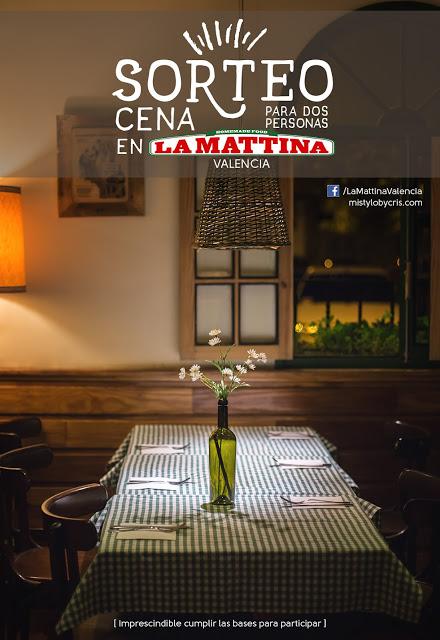 Sorteo cena en el restaurante La Mattina Valencia