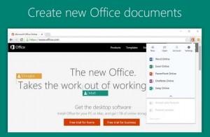 Complemento para Chrome de Office Online