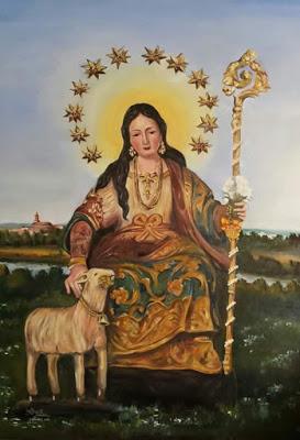 Iconografía de la Pastora de Cantillana: Pintura de Luís Orquín