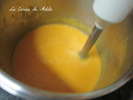 Crema de calabaza, con lemon grass