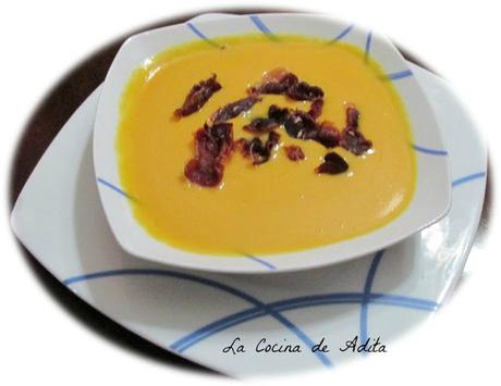 Crema de calabaza, con lemon grass