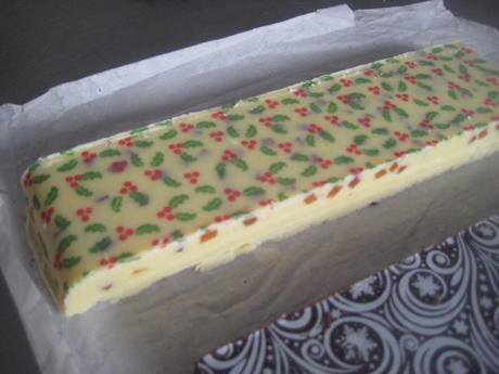 TURRÓN DE CHOCOLATE BLANCO Y NARANJA