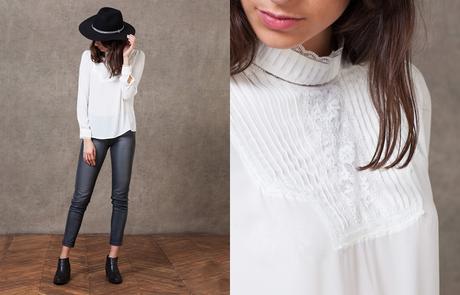 Blusa victoriana y blusa con lazada