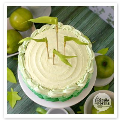 TARTA DE MANZANA VERDE CON DEGRADADO / GREEN APPLE OMBRE CAKE