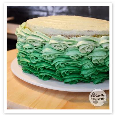 TARTA DE MANZANA VERDE CON DEGRADADO / GREEN APPLE OMBRE CAKE