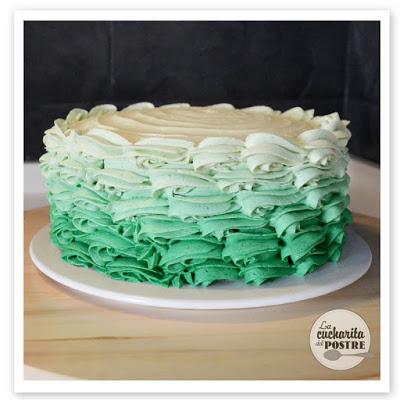 TARTA DE MANZANA VERDE CON DEGRADADO / GREEN APPLE OMBRE CAKE