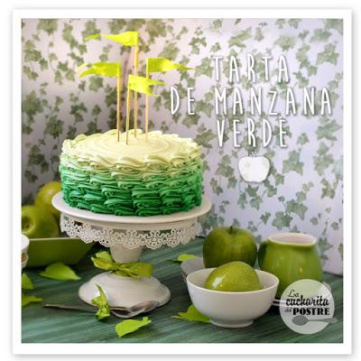 TARTA DE MANZANA VERDE CON DEGRADADO / GREEN APPLE OMBRE CAKE