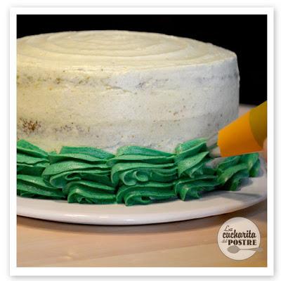 TARTA DE MANZANA VERDE CON DEGRADADO / GREEN APPLE OMBRE CAKE