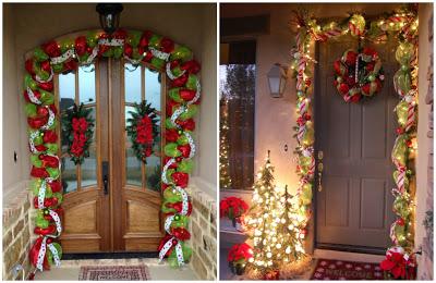 Cómo decorar en navidad con guirnaldas de mallas