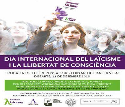 Día Internacional del Laicismo y la Libertad de Conciencia en Valencia