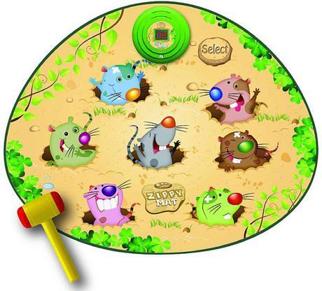 Alfombra Musical Golpea a los Topos juego de los topos