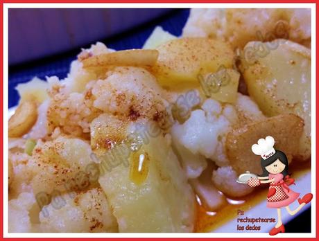 * Ajada de coliflor y patatas (Olla GM-E y tradicional)
